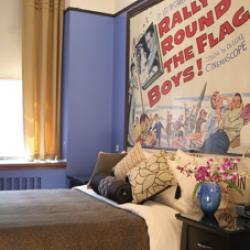 All rooms feature posters from the owner's collection of Hollywood's Golden Age Photo of Chelsea Pines Inn